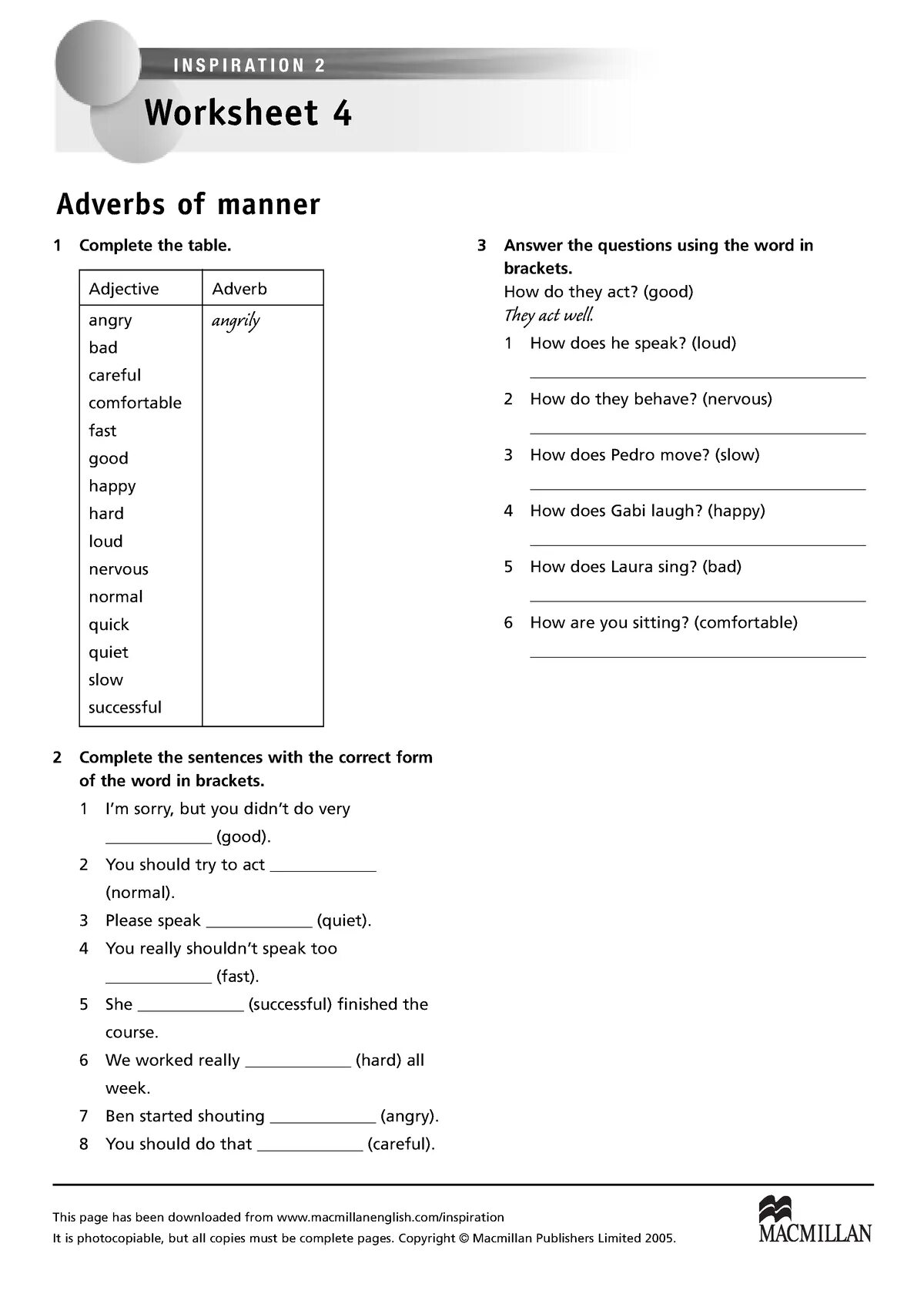 Complete the table with the correct adverbs. Adverbs of manner worksheets. adverbs of manner speaking. adverbs of manner 6 класс упражнения. образование наречий в английском worksheet.