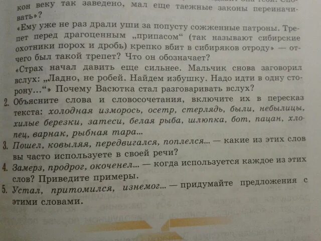 Когда используется слово продрог приведите примеры. Объясните слова холодная изморось. Объяснение слово хилые Берёзки. Предложение со словом окоченел. Объясни значение слов Затеси.