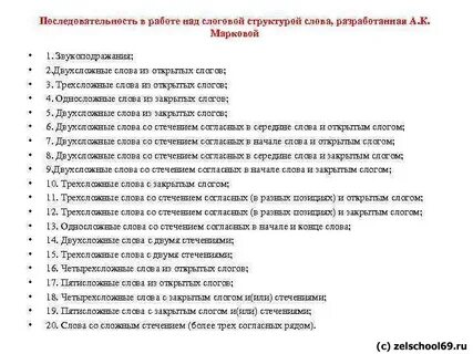 Структура слова простая сложная
