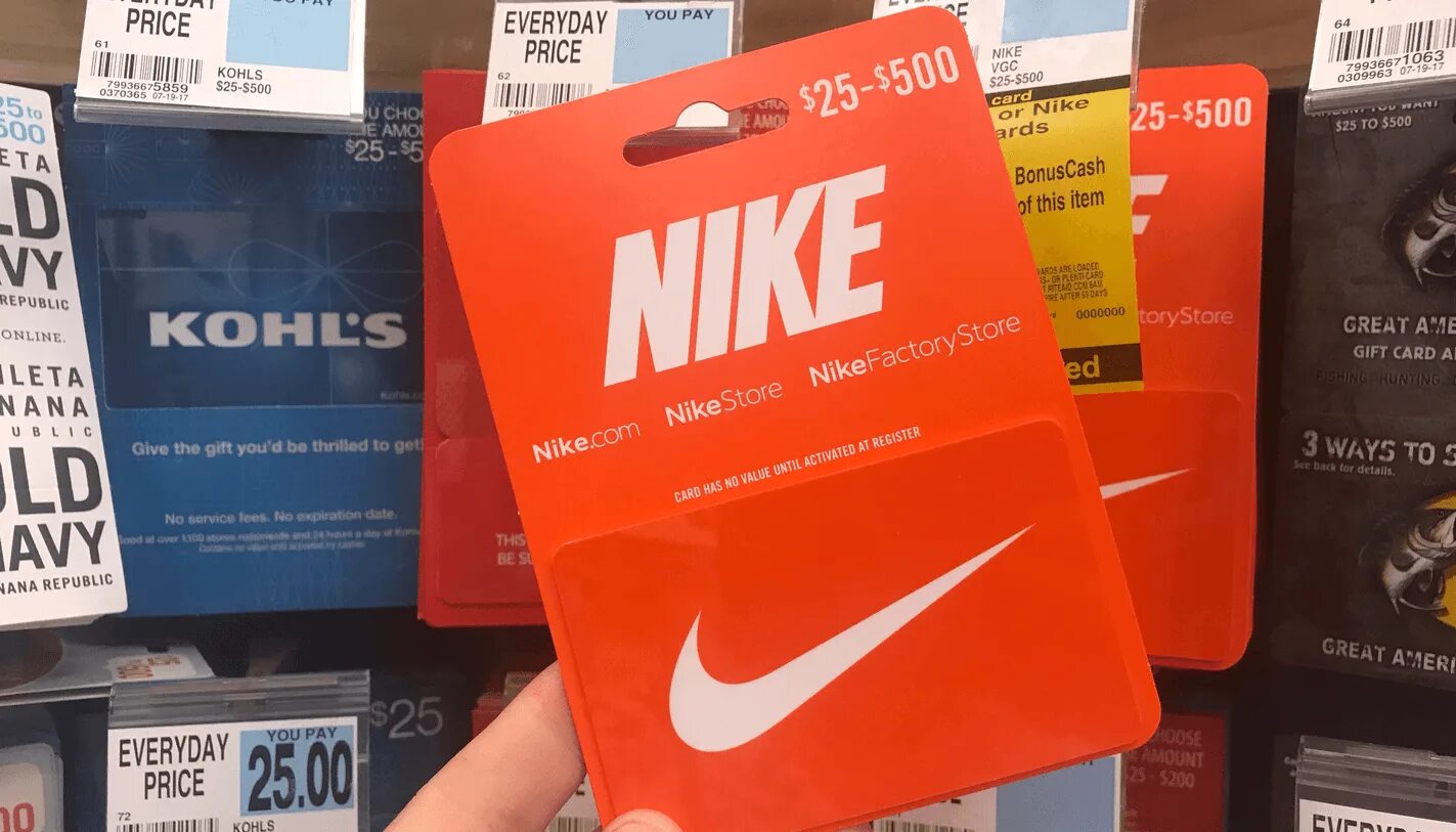 Карта найка. Nike Gift Card. Nike discount Card. Nike Digital Gift Card. Гифт карта найк.