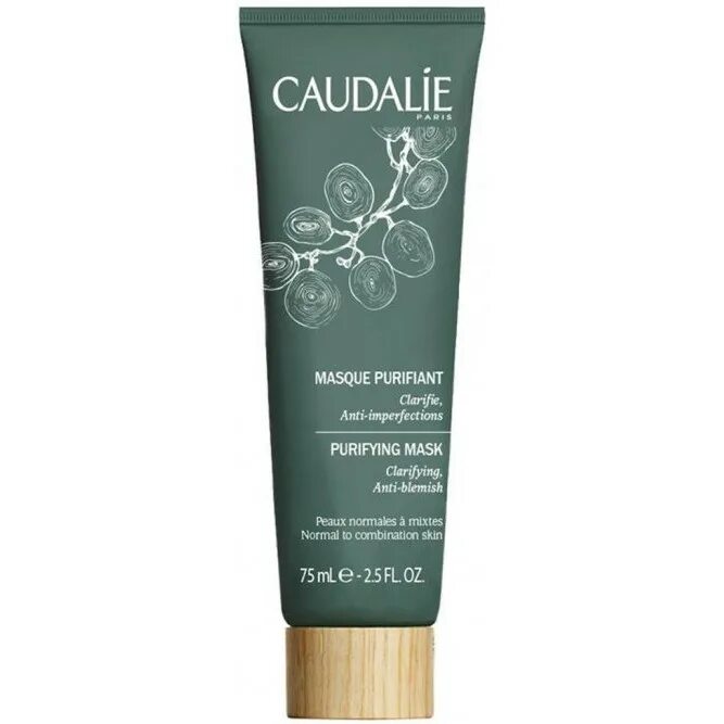 Маска Caudalie Detox. Маска Caudalie зелёная. Маска для лица Caudalie очищающая. Кодали детокс маска на лице. Маска для нормальной кожи