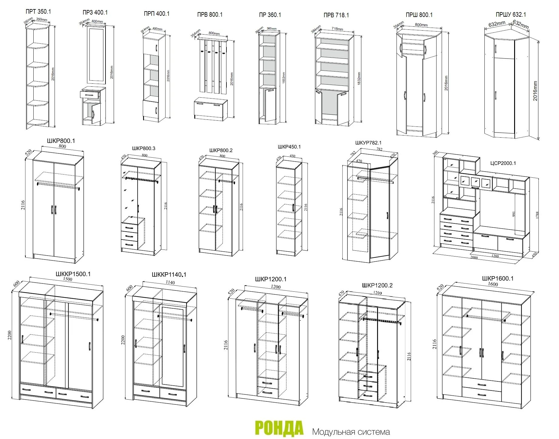 Шкаф Ронда 800.2 Анкор. МС Ронда шкаф Анкор ПРШ 800.1. Прихожая Рондо ДСВ Анкор. МС Ронда шкаф ШКР 1200.1.
