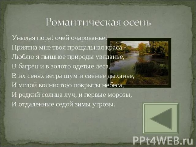 Анализ стихотворения осень пушкина. Лирические пейзажи Пушкина. Осень в лирике Пушкина презентация.