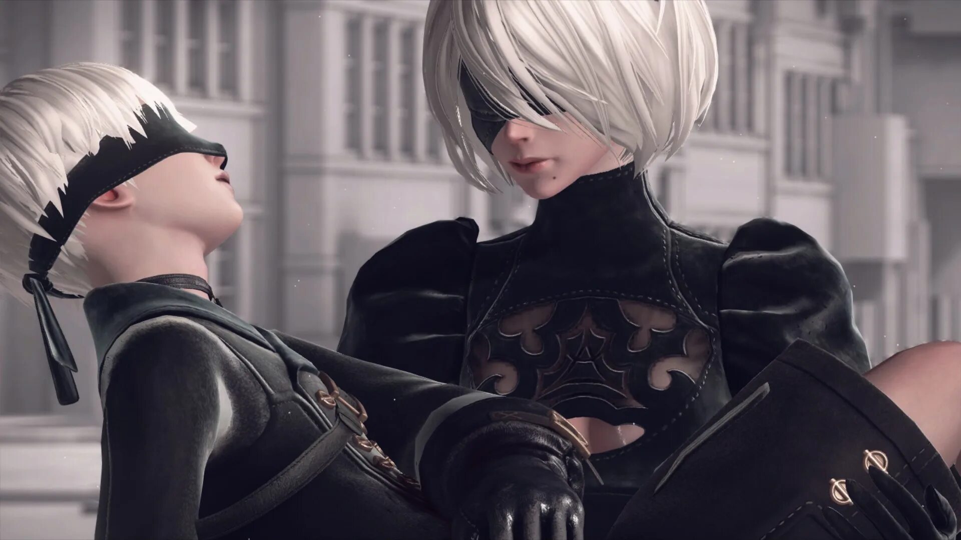 Near meet. NIER 2b and 9s. Ниер автомата 2b. NIER b2 + 2s.