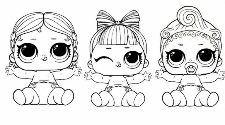 Résultat de recherche d'images pour "coloriage poupeé lol a imprimer" Páginas pa