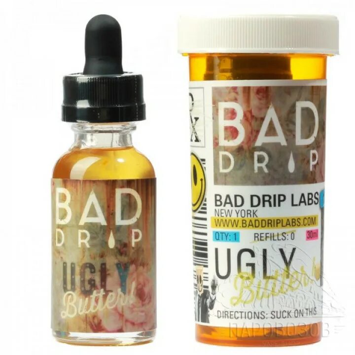 Bad drip жидкость вкусы. Жидкость bad drip &quot;ugly butter&quot; 30 мл. бед дрип жидкость для вейпа. жижа bad drip ugly butter salt 30.