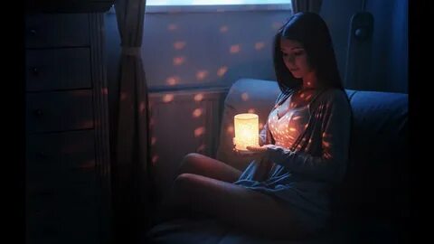 Девочка в ночное время