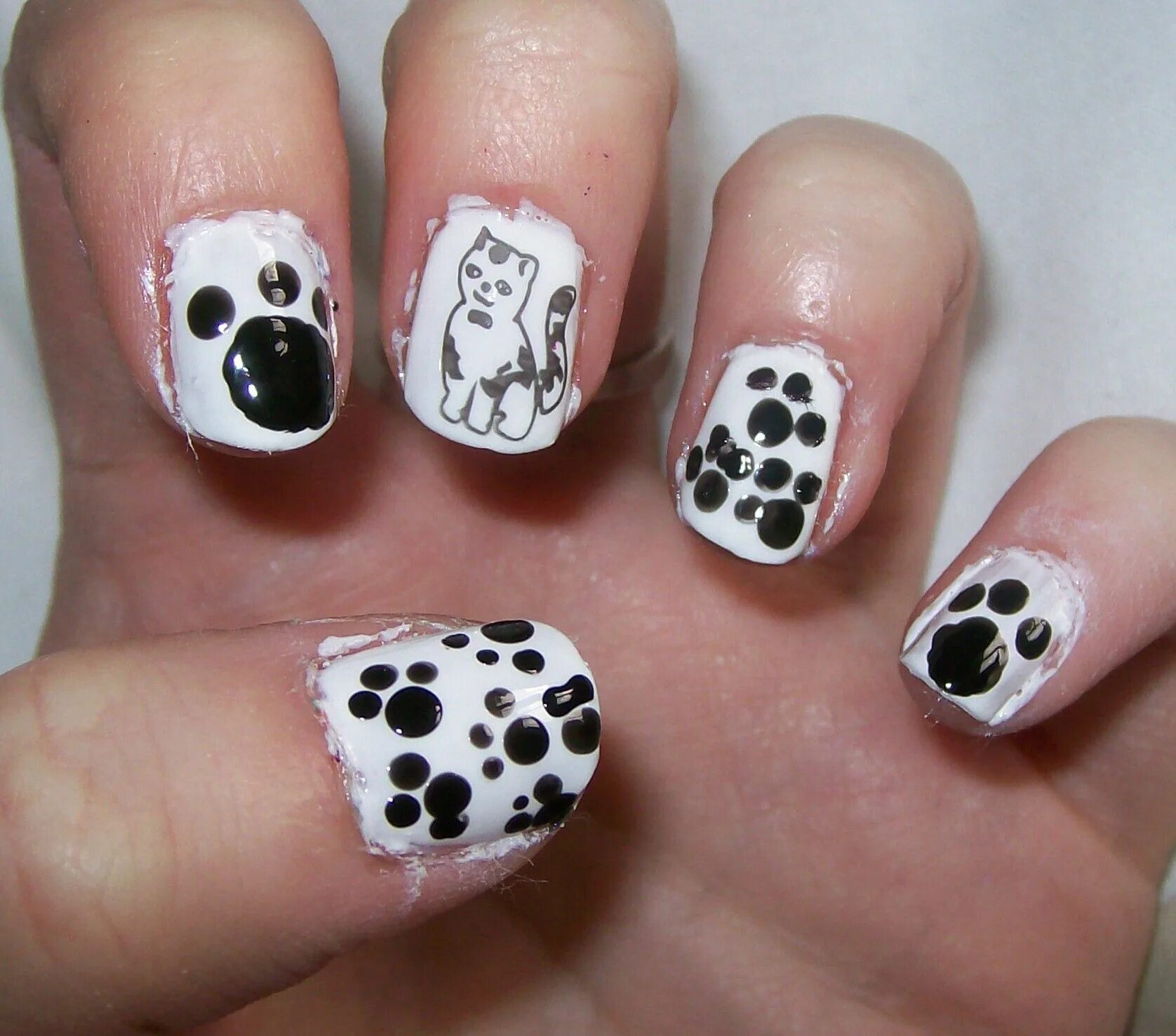Лапа собаки на ногтях. Маникюр с лапками. Маникюр с кошачьими лапками. Кошачья лапка на ногтях. Маникюр кошачьи лапки на короткие ногти.