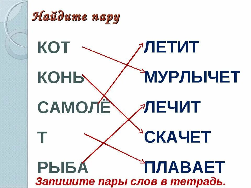 Прочитай записанные парами