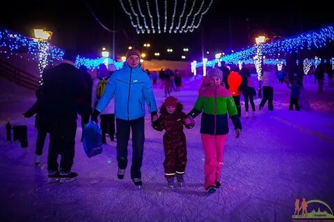 Каток в пушкине в парке