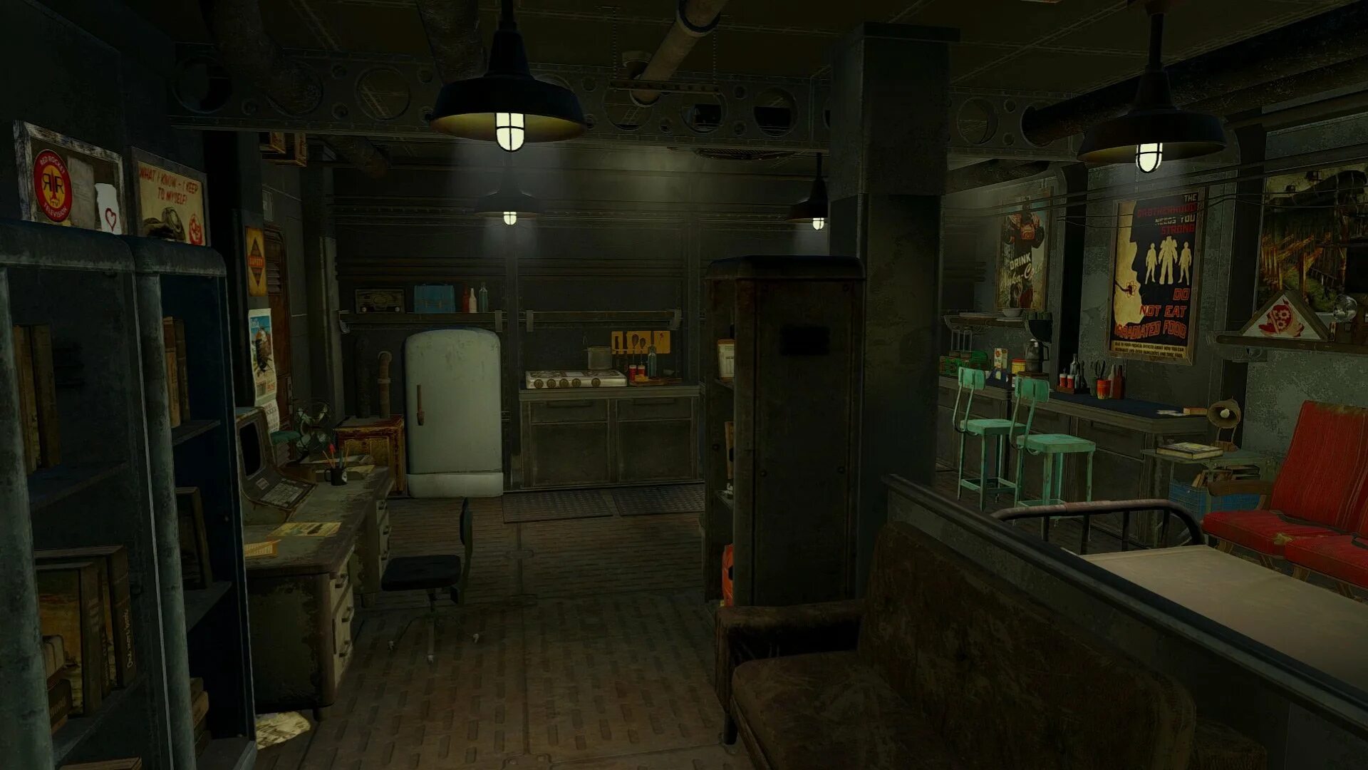 Fallout 4 как выйти из комнаты разработчика. Fallout 4 придвена. фоллаут 4 придвен мастерская. придвен fallout 76. кубрики на придвене fallout 4.