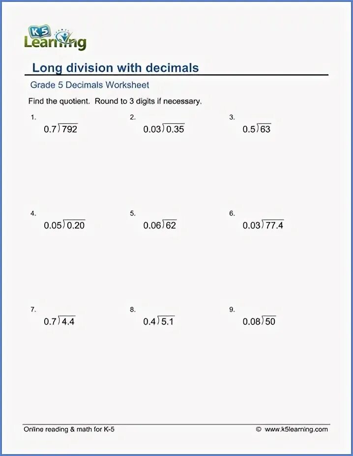 Decimal digit number. Dividing decimals. decimals worksheets. long division worksheet. math 5 grade.