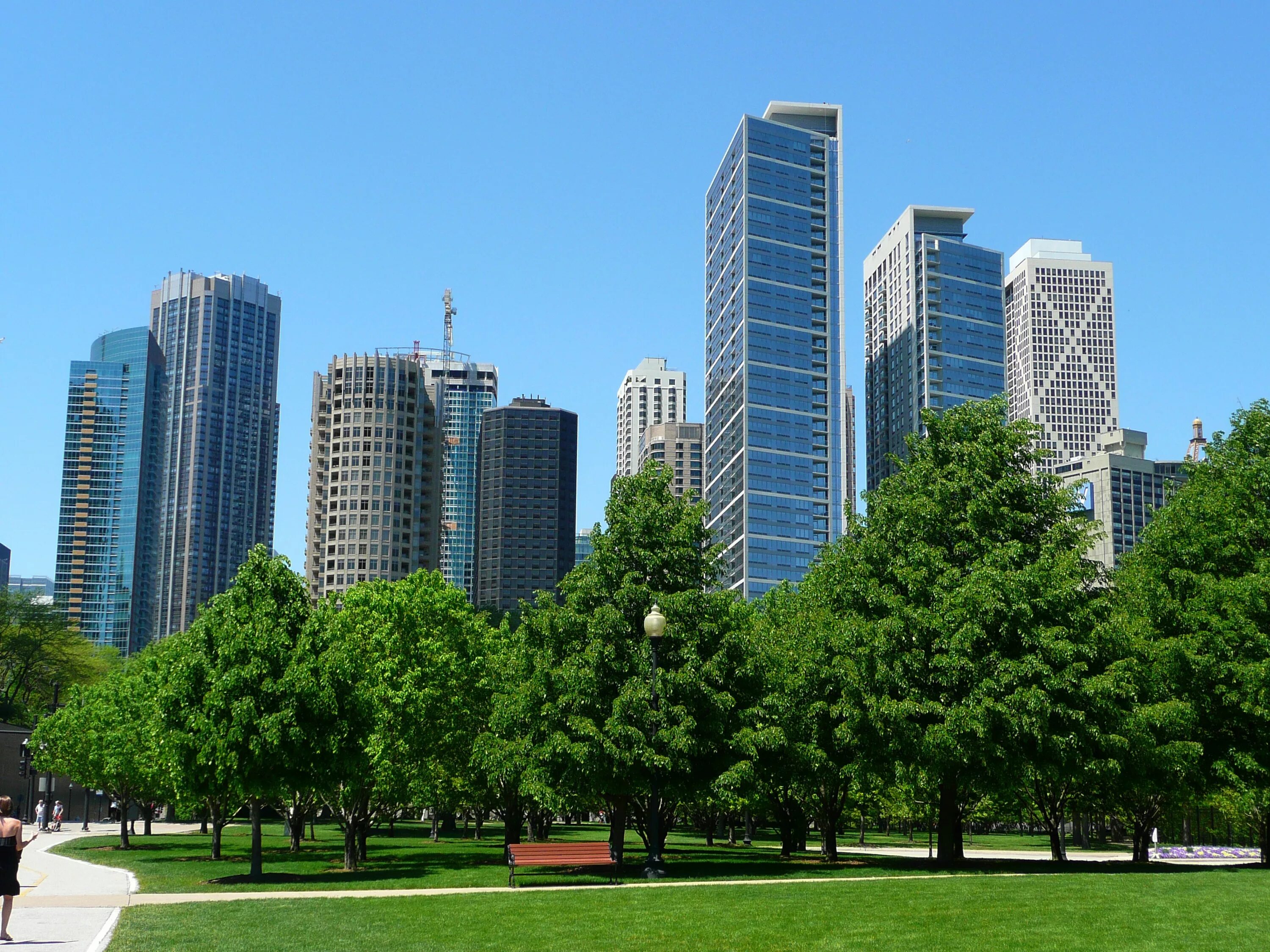 Небоскребы Чикаго. Парк в городе Чикаго. Chicago парк США. Парк Иллинойс. Нужные здания в городе