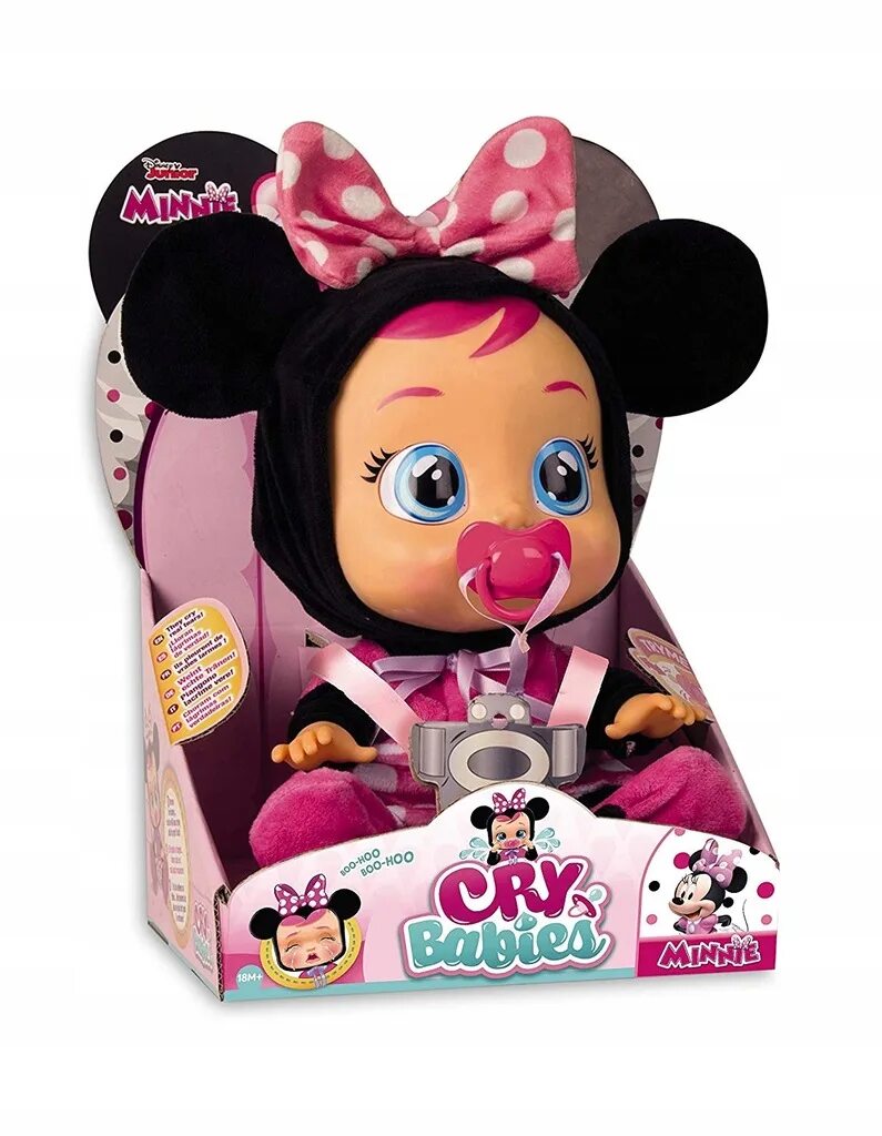 Imc toys. Кукла IMC Toys «Cry Babies». Кукла Cry Babies Minnie Mouse. Пупс IMC Toys Cry Babies Плачущий. Cry Baby кукла Минни Маус.