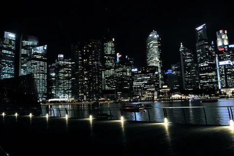 Пейзаж ночного города