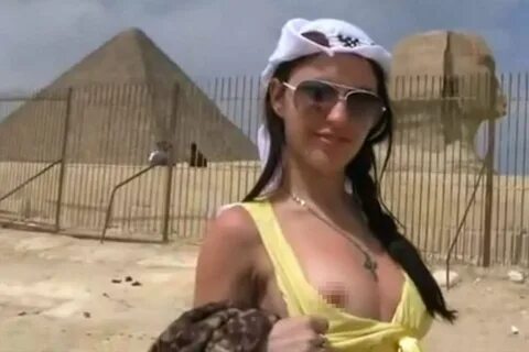 Egyptians shocked by lewd video of the porn star in front of pyramids and s...