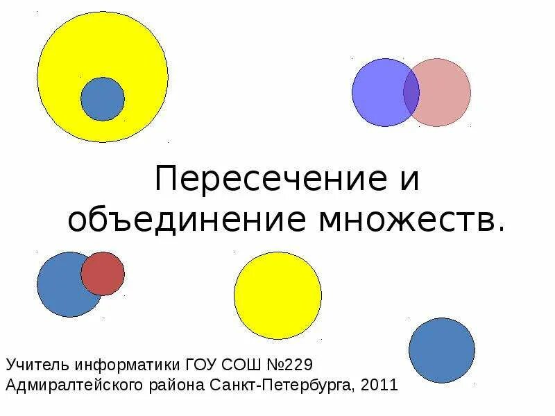 Множество информатика 8. Объединение и пересечение. Пересечение и объединение множеств. Пересечен и обьединен множеств. Пересечение и объединение в информатике.