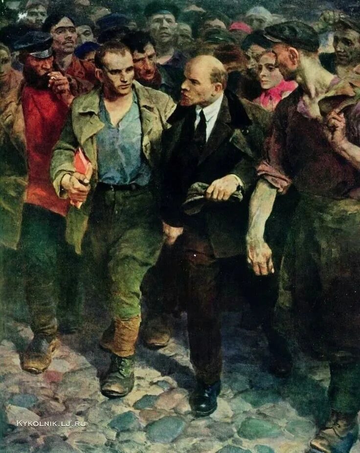 Советские про революцию. Ленин 1917. Соцреализм Ленин.