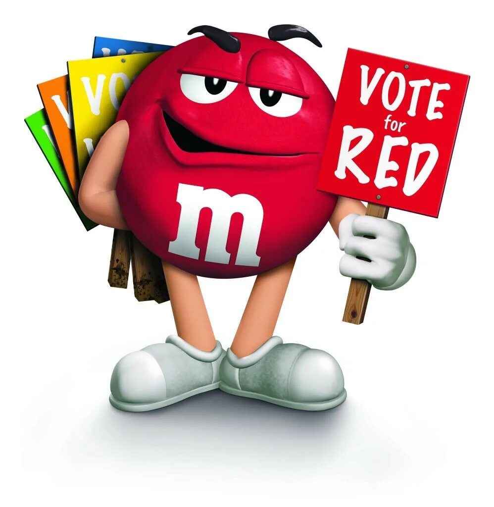 M votes. Красный m m's. Ммдемс красный. Персонажи m m's. Эмемдемс картинки.