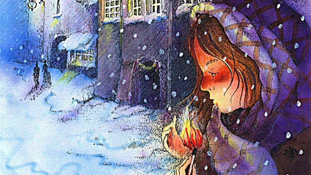 Мысль сказки девочка со спичками. Девочка со спичками иллюстрации. девочка со спичками г.х.андерсен. девочка со спичками рисунок. девочка со спичками г.х.андерсен иллюстрации.