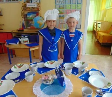 Сервировка стола старшая группа