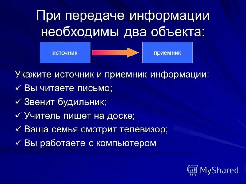 Передать информацию воде. Передача информации. Передача информации от источника к приемнику. Передача информации примеры. Элементы передачи информации.