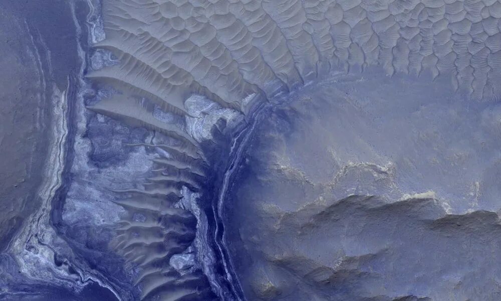Поверхность 30. Гидросфера Марса. Полярные шапки Марса. Ледяные шапки на Марсе. Ледники на Марсе.