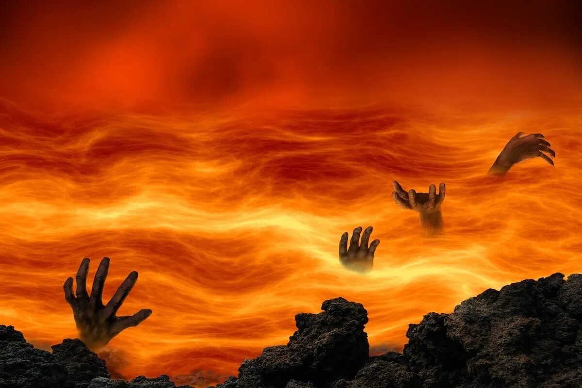 Огненная для грешников 6. Ад озеро огненное. Озеро огненное в Библии. Огненное озеро в аду. Геенна Огненная.