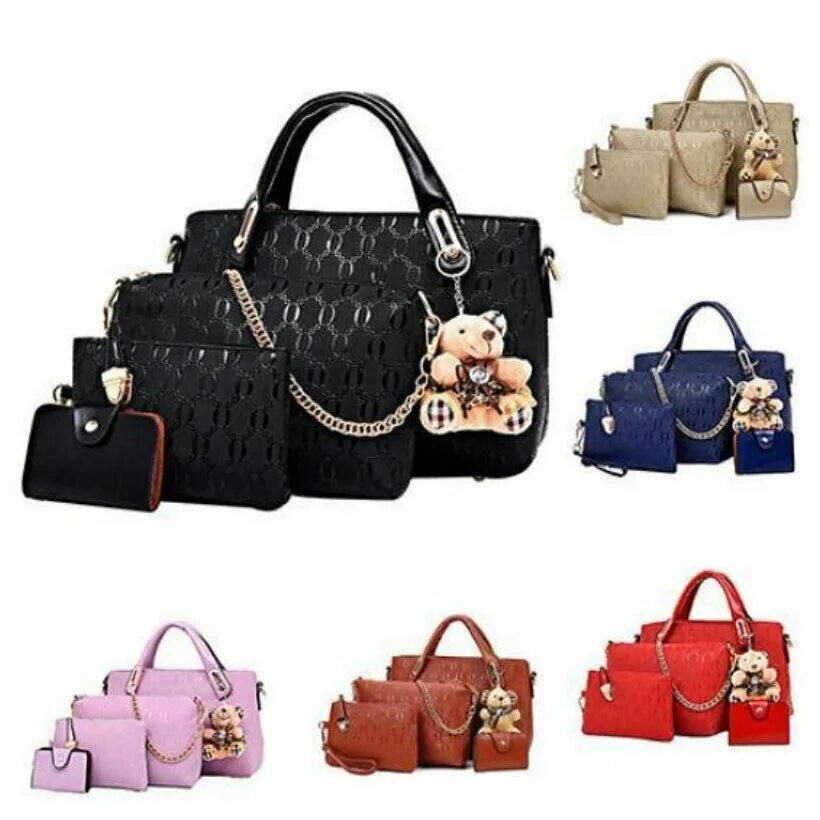 сумочки 4 в 1. сумочки 4 в 1. набор женских сумок. сумочки 4 в 1. сумочки 4 в 1.