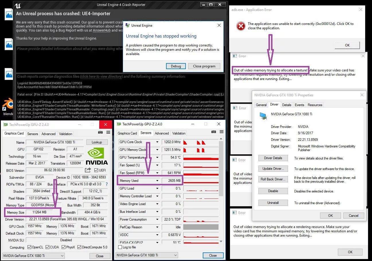 Out of memory engine. Ошибка unreal engine 4 crash reporter. out of memory ошибка. ошибка пабг out of video memory. error out of video memory trying to allocate a rendering resource.
