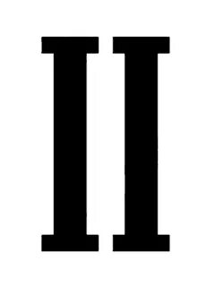 Римские цифры 12 трафарет
