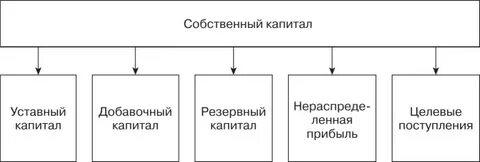 Состав собственного капитала организации