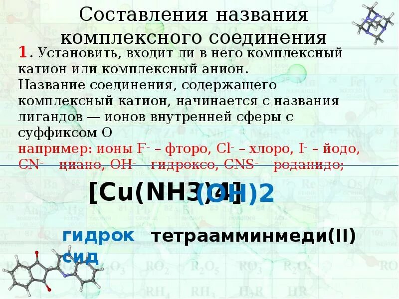 Комплексные соли содержат. Строение комплексного соединения солей. комплексные соединения которое взаимодействует с кислотой. сложные комплексные соединения. названия комплексных солей.