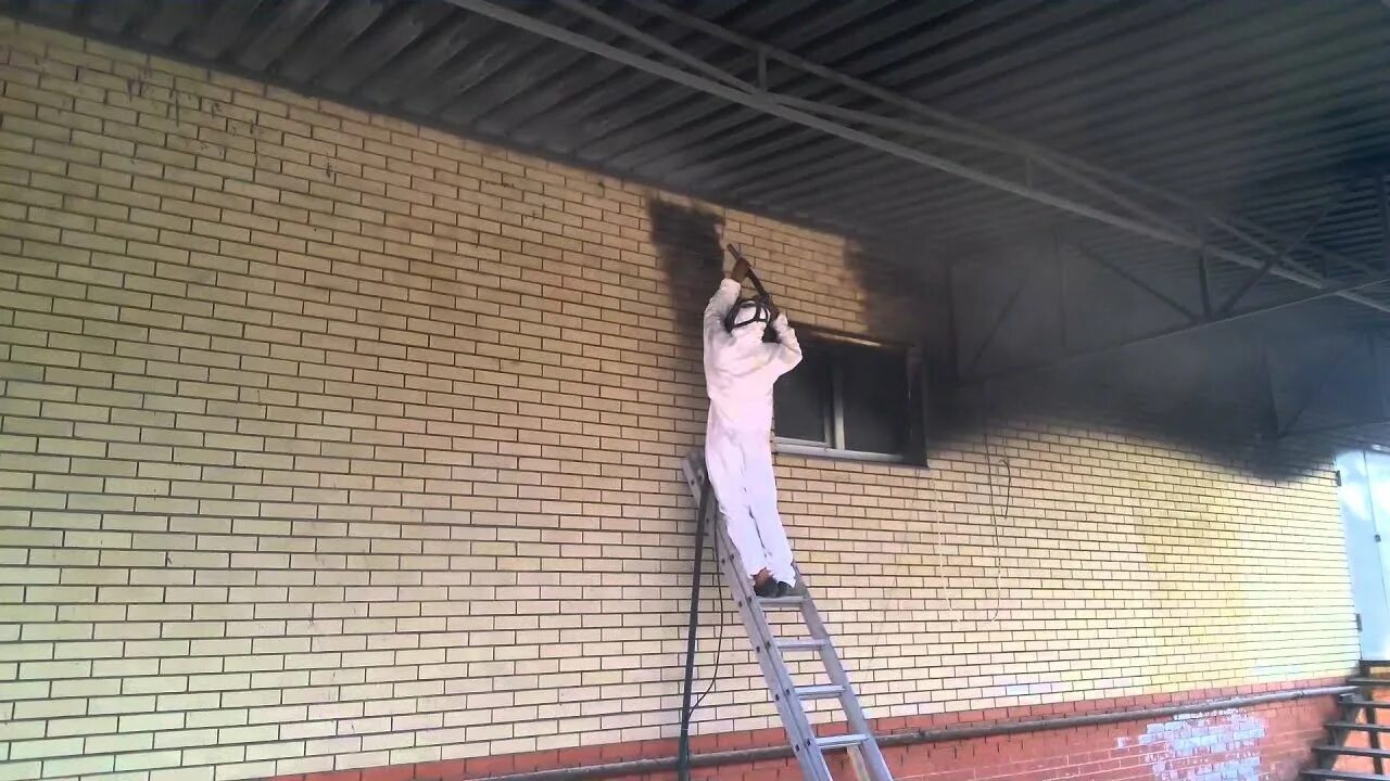 Здание после зачистки