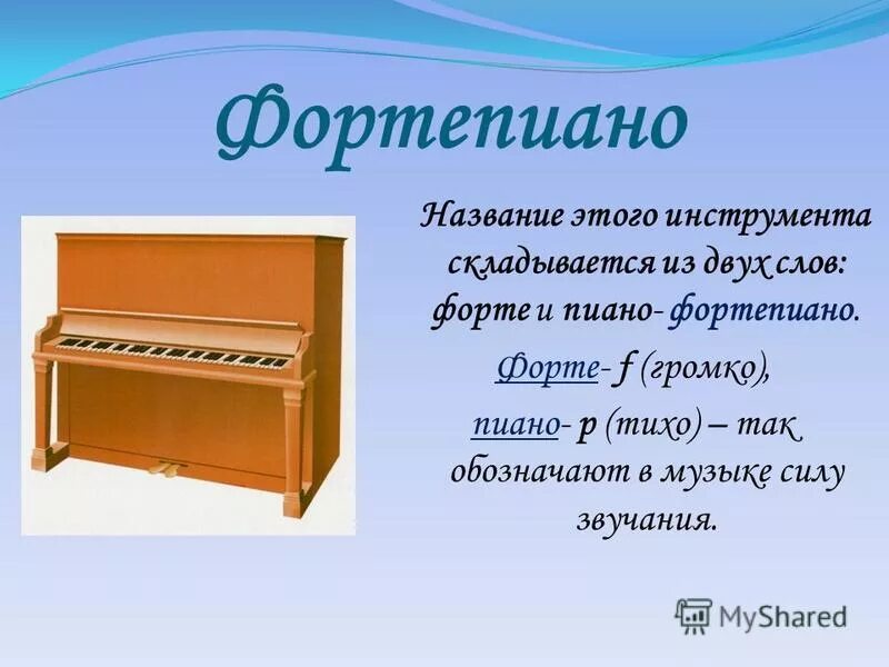 тихо пиано громко