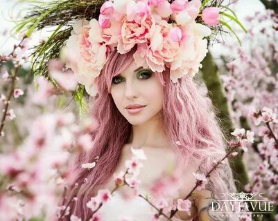 These girls flowers are beautiful