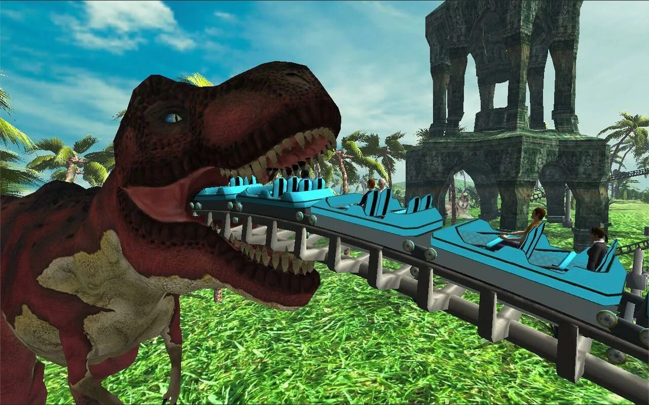 Виртуальный динозавр. Американские горки VR Дино. Виртуальная реальность американские горки с динозаврами. Planet Coaster динозавр.