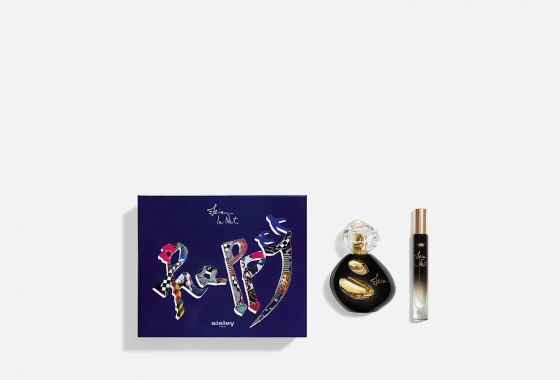 Izia la nuit. Sisley Happy Izia la nuit. Sisley набор. Sisley Izia la nuit EDP 100ml Tester. Хейр Сислей коробочка.