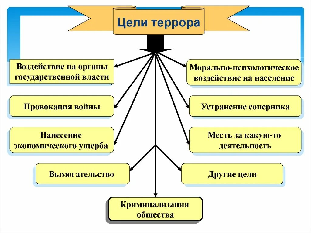 Основные цели террористов. Цели терактов. Защита от влияния терроризма. Цели террора.