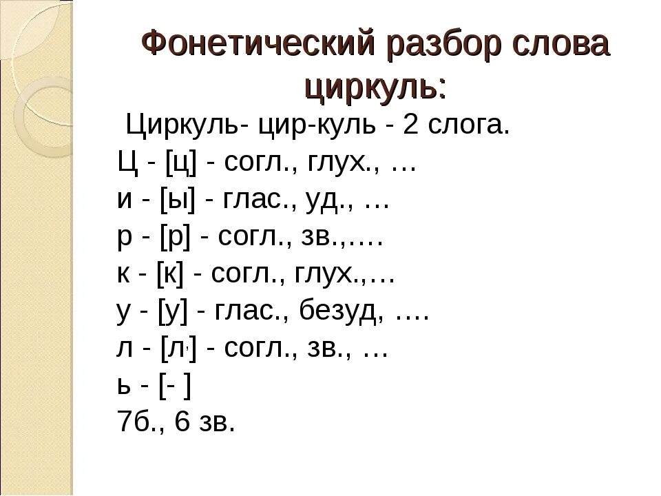 Анализ слова отец