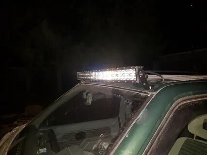 Установка светодиодной балки на ниву