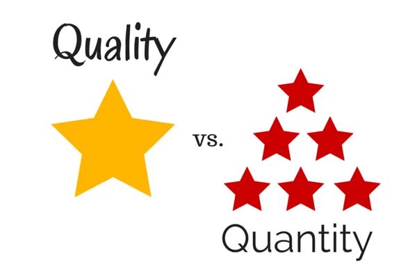 V quality. Quality and Quantity. Quantity vs quality. Качество против количества. Quality > Quantity картинка.