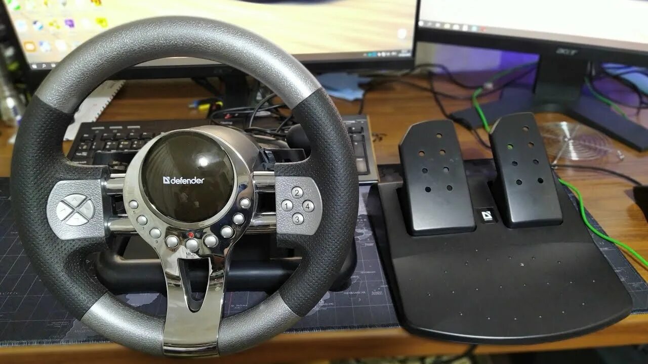 Как подключить руль defender. Руль Дефендер Racing Wheel. Руль Thrustmaster RGT Force feedback Clutch Racing Wheel. Драйвера на руль Дефендер.