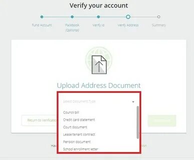 Could not verify address