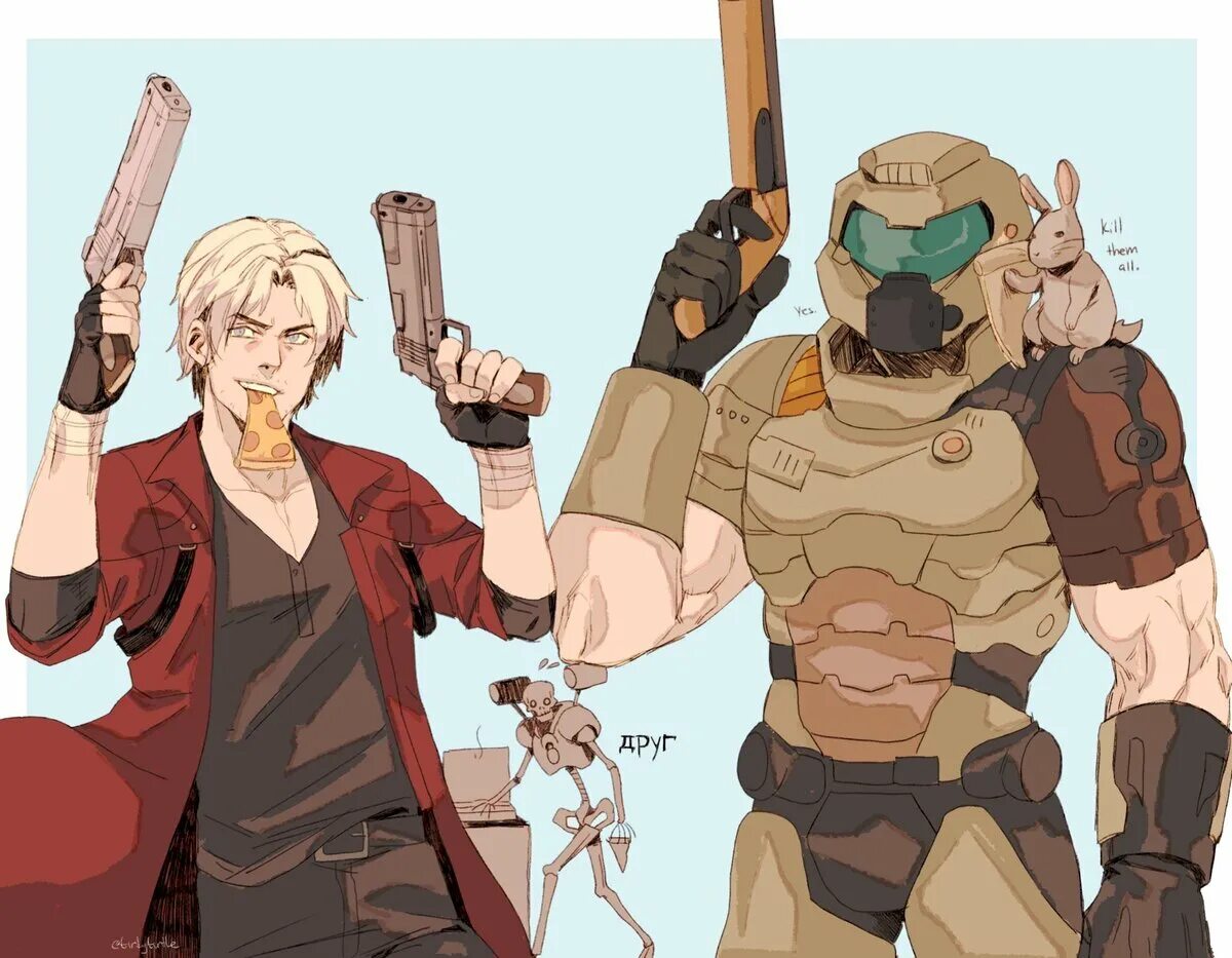 Doom the only thing they fear. Думгай кроссовер данте. helltaker и данте. devil may cry doom. devil may cry doom crossover.