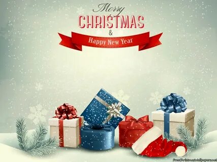 Merry Christmas And Happy New Year Presents - 1400x1050.