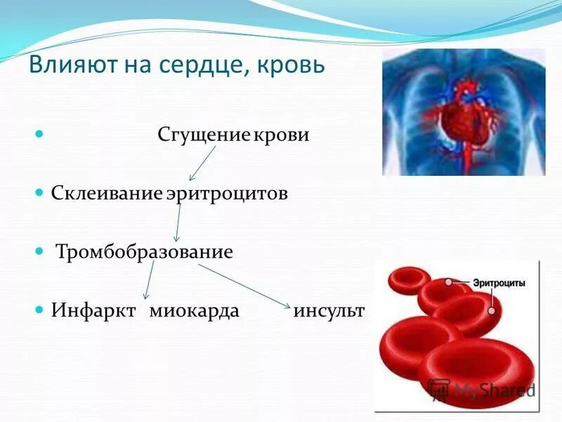 Склеивание крови. Сгущение крови клинические проявления.