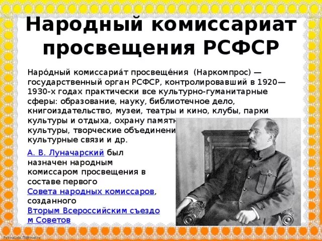 Комиссариат просвещения. Народный комиссариат Просвещения РСФСР. Наркомпрос 1918. Народный комиссар Просвещения. Народном комиссариате Просвещения (Наркомпрос).