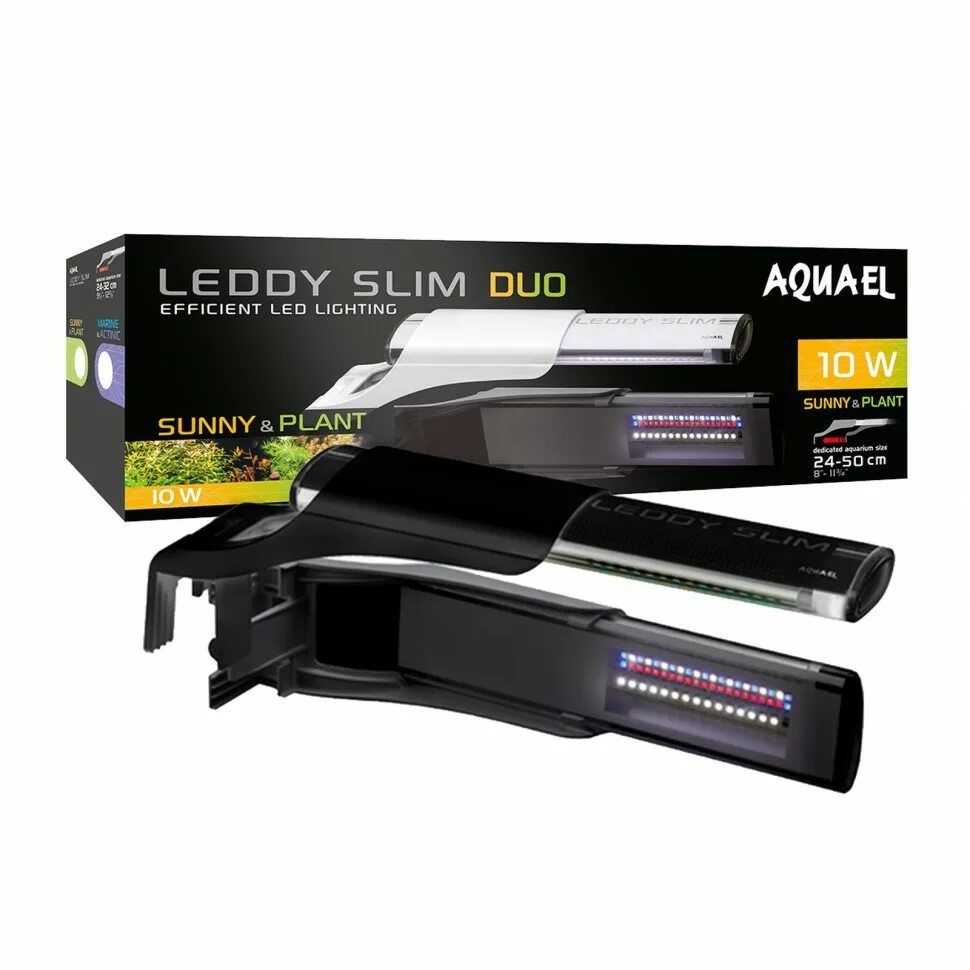 Светильник Aquael Leddy Slim Duo Sunny/Plant 10 Вт (24-32 см) черный. Aquael Leddy Slim Plant 5w. Aquael Leddy Slim Duo спектр. Светильник Aquael Leddy Slim Duo Sunny & Plant, 10 Вт, чёрный.