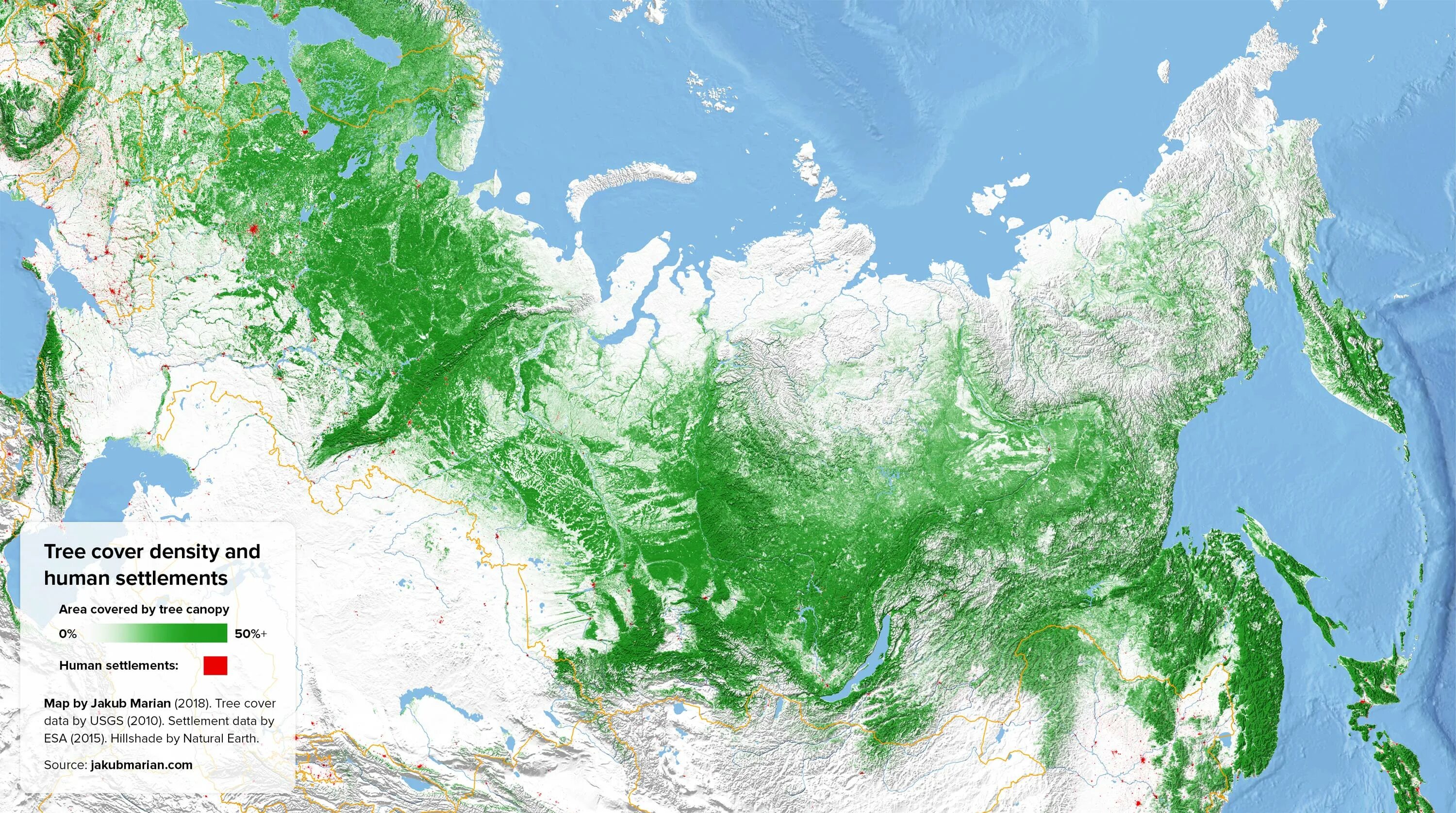 Лесистость урала